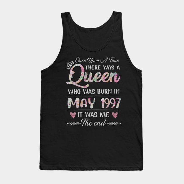 Girls 23rd Birthday Queen May 1997 23 Years Old Tank Top by daylightpombo3